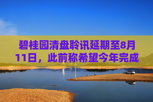碧桂園清盤聆訊延期至8月11日，此前稱希望今年完成境外債重組