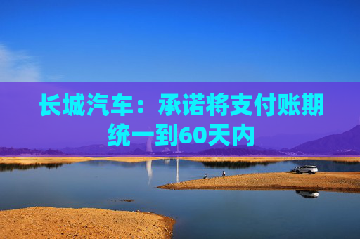 長城汽車：承諾將支付賬期統(tǒng)一到60天內(nèi)