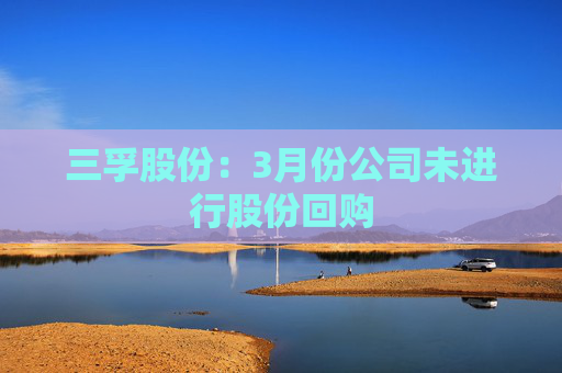 三孚股份：3月份公司未進行股份回購