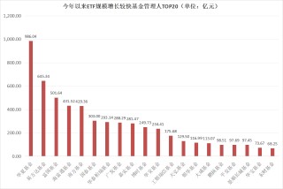 2025年上半年單只ETF規(guī)模增長TOP50榜單：寬基指數(shù)、黃金與港股主題、債券類“受寵”(附圖)