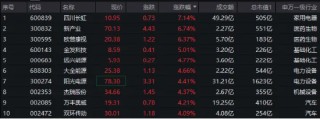 A500局部高溫，四川長(zhǎng)虹勁漲7%！全市場(chǎng)唯一尾號(hào)500的中證A500ETF華寶（563500）換手率超13%強(qiáng)勢(shì)領(lǐng)跑