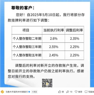 存5年不如存2年 部分銀行利率“倒掛”