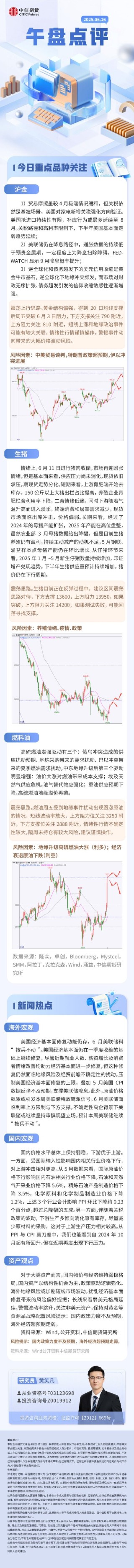 中信期貨：午盤點(diǎn)評(píng)6.16