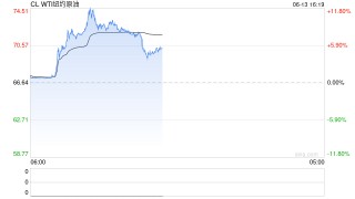 快訊：WTI原油期貨主力合約沖高回落，漲幅縮窄至7%