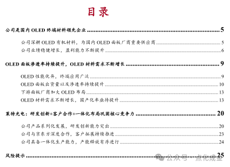 【中銀化工】公司深度-萊特光電（688150.SH）：國內(nèi)OLED終端材料領(lǐng)先企業(yè)  第1張