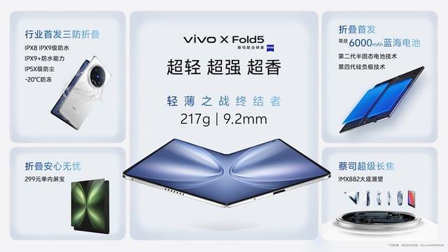vivo X Fold5發(fā)布：能和蘋果生態(tài)互補的三防大折疊手機  第2張